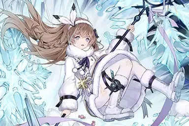 魔法使美咲头像，穿着蓝色魔法袍，手持法杖，紫色长发，眼神专注，背景为星空，神秘氛围